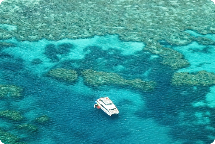 写真：グレートバリアリーフ日帰りツアー